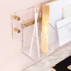 RUSSELL + HAZEL Acrylic Wall Pencil Bloc: Clear Desk Organizer & Office Supplies Holder - 2 of 3