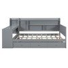 Twin/Full Size Daybed with 3 Drawers, USB Ports and Desk - ModernLuxe - 4 of 4