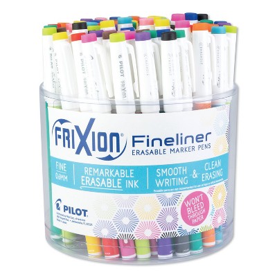 Pilot FriXion Erasable Stick Marker Pen 0.6 mm Assorted Ink/Barrel 72/Tub 12317