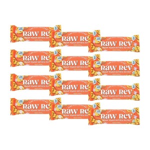 Raw Rev Creamy Peanut Butter and Sea Salt Plant-Protein Bar - 12 bars, 1.6 oz - 1 of 4
