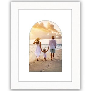 Americanflat Picture Frame with Oval Mat Insert and Shatter-Resistant Glass - Signature Collection - Photo Frame for Wall Display - 1 of 4