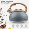 Itopfox Whistling Tea Kettle, Stainless Steel Teapot for Stovetop & Induction Stove, Fast Boiling Water Pot with Loud Whistle, Ergonomic Handle - 2 of 4