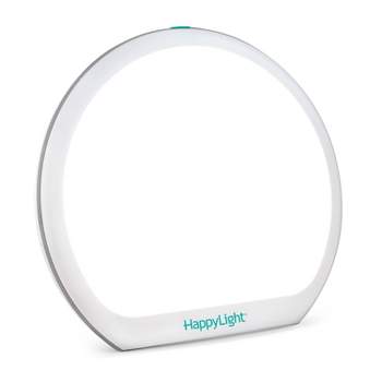 HappyLight Alba Round UV-Free LED Therapy Lamp 10,000 Lux White - Verilux
