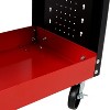 Vynxaria 3-Tier Rolling Tool Cart - Heavy-Duty Utility Cart with Pegboard for Easy Organization - 2 of 4