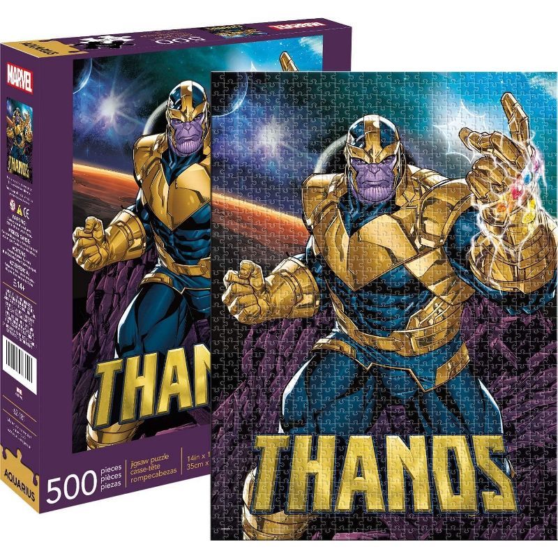 Aquarius Puzzles Marvel Thanos 500 Piece Jigsaw Puzzle, 1 of 8