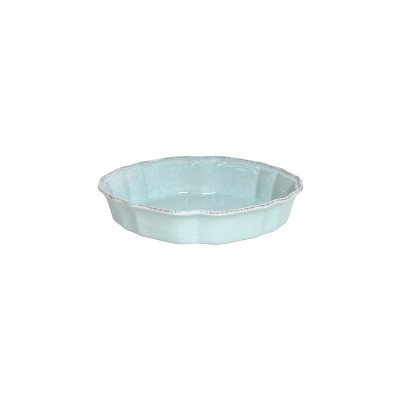 Casafina Impressions Blue Stoneware 10x6.75 Inch Small Oval Baker