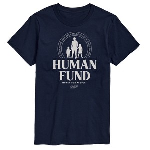 Men's Seinfeld Human Fund Money for People Short Sleeve Graphic T-Shirt - Navy - X-Large - 1 of 4