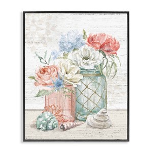 Stupell Industries Relaxed Nautical Jar Bouquets, 24" x 30" - 1 of 4
