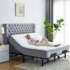 ROOMTEC Adjustable Bed Frame, 2 Motor Design with Remote Control, Independent Head and Foot Incline, Tilt Presets, Capacity 450-600 LBS - 3 of 4