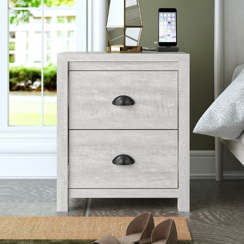 Galano Cinzia 2-Drawer Nightstand Effortless Assembly & Stylish Storage Solution- 18.1''W x 15.1''D x 22.3''H - image 1 of 4