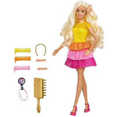 long hair barbie doll