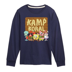 Boys' - SpongeBob SquarePants - Kamp Koral Kamp Koral Group Long Sleeve Graphic T-Shirt - 1 of 4