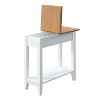 HomeStock Mid Century End Table with Multi Tier Surface Design, Modern Accent Table with Ample Display Space for Lamps and Décor - 4 of 4