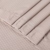 Soft Microfiber Fabric Shower Curtain or Liner with Decorative Embossed Pattern, Water Repellent - 2 of 4
