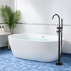 WOWOW 2-Handle Freestanding Tub Faucet with Hand Shower in Brushed Nickel - 2 of 4