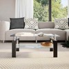 vidaXL Coffee Table Grey and Transparent Tempered Glass and Melamine - 3 of 4
