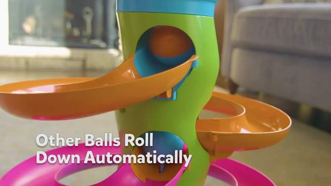 Fat Brain Toys RollAgain Tower Ball Toy, 2 of 8, play video