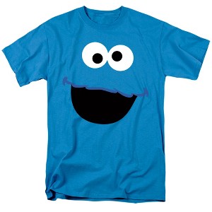 Men's Sesame Street Cookie Monster Face T-Shirt - 1 of 4