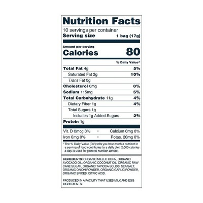 LesserEvil Moonions Snack Pack Puffs - 4.6oz/10ct
