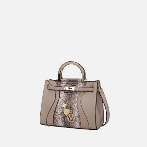 MKF Collection Cassia Snake embossed Vegan Leather Women’s Satchel Bag by Mia K - 1 of 4