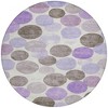 Purple Brown And Ivory Geometric Washable Indoor Outdoor Area Rug - 4 of 4