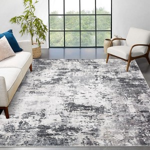 Large Area Rug 10x13 Modern Abstract Carpet Easy Cleaning Stain Resistant Indoor Carpet With Non-Slip Backing Soft Carpet For Nursery Apartment - 1 of 4