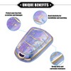 Unique Bargains Compatible 5 Button Car Key Fob Cover for Cadillac Escalade ATS CTS - 3 of 4