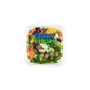 Crazy Fresh Taco Dip Mini Tray - 8oz - 1 of 3