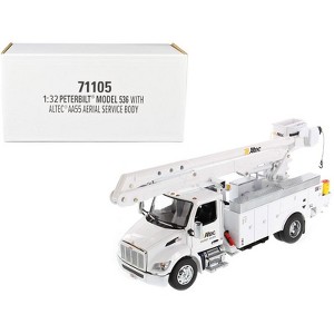 Peterbilt 536 Truck with Altec AA55 Aerial Service Body White "Transport Series" 1/32 Diecast Model by Diecast Masters - 1 of 4
