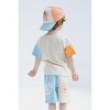 Bluey Drop Shoulder T-Shirt French Terry Shorts and Adjustable Snapback Baseball Cap 3 Piece Outfit Set Toddler to Big Kid - 3 of 4