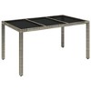 vidaXL Garden Dining Set Grey - 3 of 4