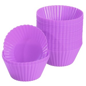 Unique Bargains Silicone Non-Stick Heat Resistant Baking Cups - 1 of 4