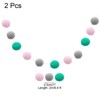 Unique Bargains Colorful Felt Ball Flexible Wear-resistant Pom Pom Garland 2 Pcs - 2 of 4