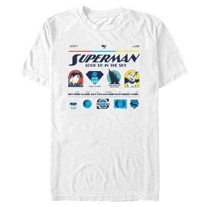 Mens Superman Power Icons T Shirt - 1 of 4