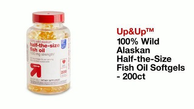 100% Wild Alaskan Half-the-size Fish Oil Softgels - 200ct - Up & Up™ :  Target