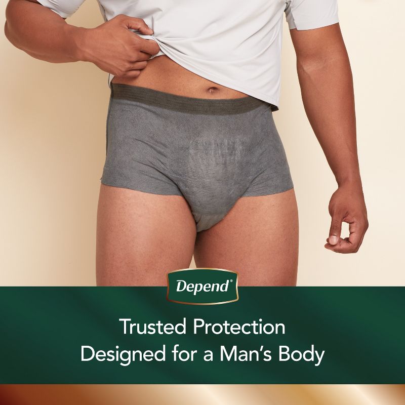 Depend Real Fit Incontinence Underwear for Men - Maximum Absorbency, 4 of 10
