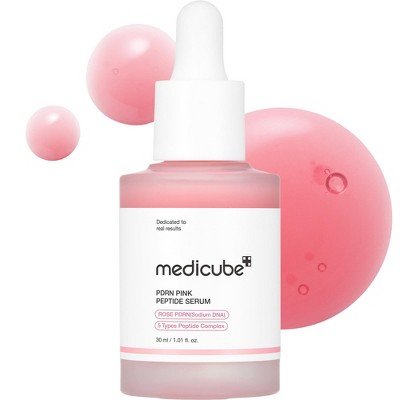 Medicube PDRN Pink Peptide Serum (30 mL / 1.01 oz)  Rose Target signs of aging & promote a visibly smoother, firmer, facial skin | Amino Acids