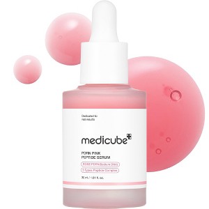 Medicube PDRN Pink Peptide Serum (30 mL / 1.01 oz)  Rose Target signs of aging & promote a visibly smoother, firmer, facial skin | Amino Acids - 1 of 4