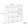 ClosetMaid 459000 Heavy Duty Decorative Bookcase Open Back 9-Cube Storage Organizer in Graphite Gray with Hardware for Closet, Home, Office, or Toys - image 4 of 4