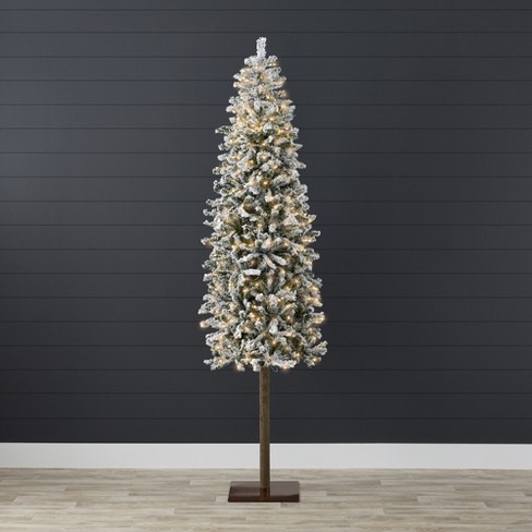 6ft pre lit snow deals tipped christmas tree