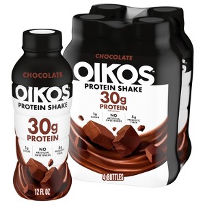 OIKOS Chocolate Protein Shake 12 fl oz Bottle - 1 of 4