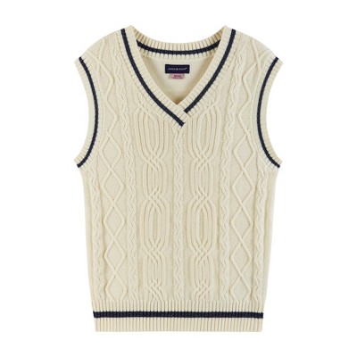 Andy & Evan  Kids  Girls Cable Knit Sweater Vest
