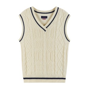 Andy & Evan  Kids  Girls Cable Knit Sweater Vest - 1 of 4