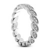 Pompeii3 Platinum 1/3 Ct Diamond Stackable Eternity Ring Womens Wedding Band Vintage - 2 of 4