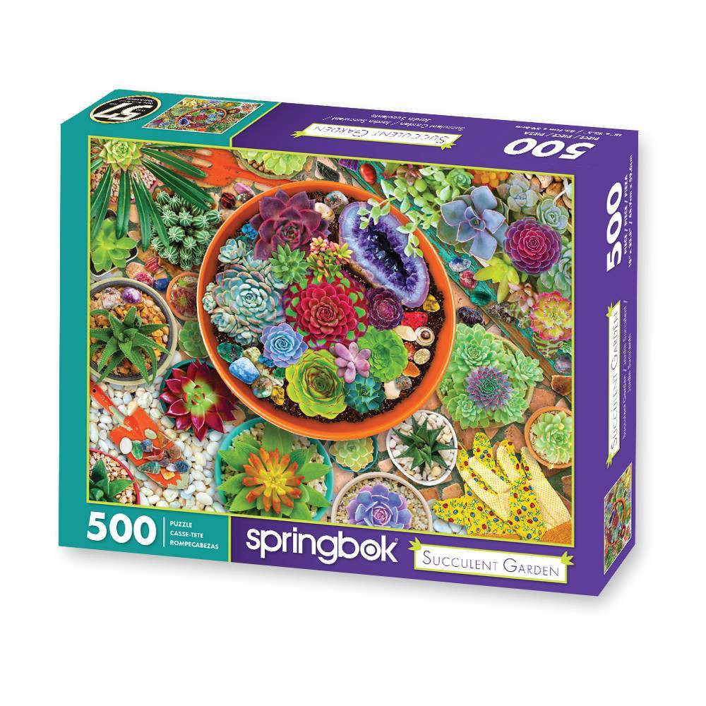 Photos - Jigsaw Puzzle / Mosaic Springbok Succulent Garden Jigsaw Puzzle - 500pc 
