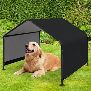 Costway Outdoor Dog Shade Shelter for Small Medium Large Breeds Pet House with Metal Frame - 1 of 4