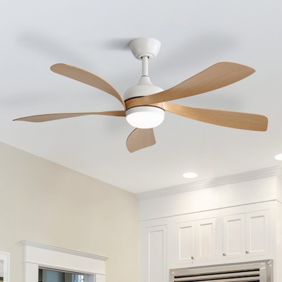 Sofucor 52 Inch Ceiling Fans with Lights and Remote 6-Speed 3 CCT 3-Timer Low Profile High CFM Ceiling Fan Noiseless for Living Room Bedroom Patio