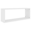 vidaXL Wall Cube Shelves 4 pcs White 23.6 in.x5.9 in.x9.1 in. Engineered Wood - 4 of 4