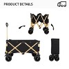 Folding Wagon, Heavy Duty Utility Beach Wagon Cart for Sand - 4 of 4