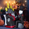Costway 5.2 FT Halloween Inflatable Skeleton Playing Piano Yard Decoration with LED Lights - 2 of 4